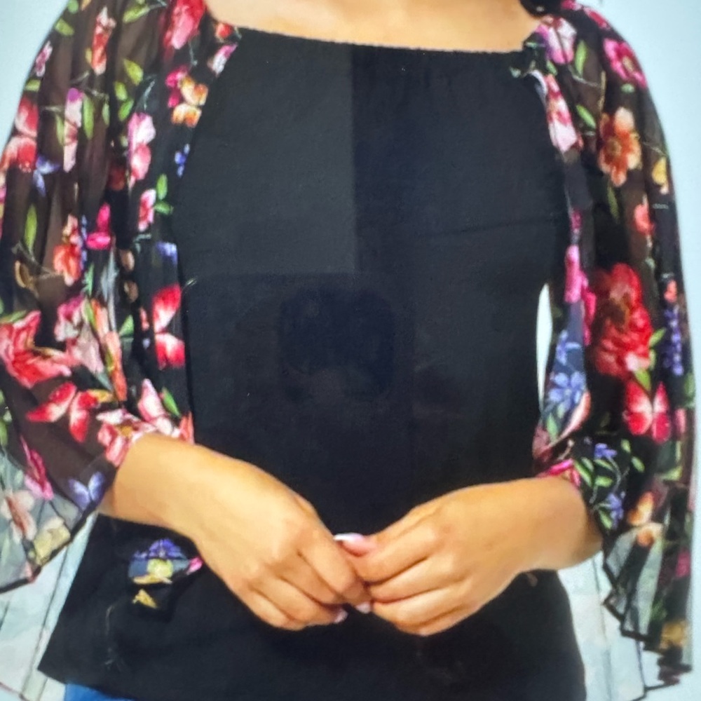 Floral Sheer Kimono Cardigan